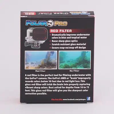 PolarPro Hero3 Glass Filters Slim Line/Red 
